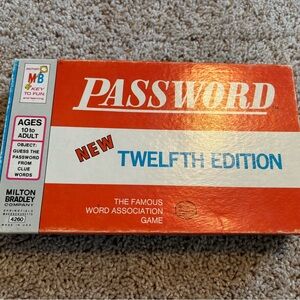 Milton Bradley Password Game - Twelfth Edition